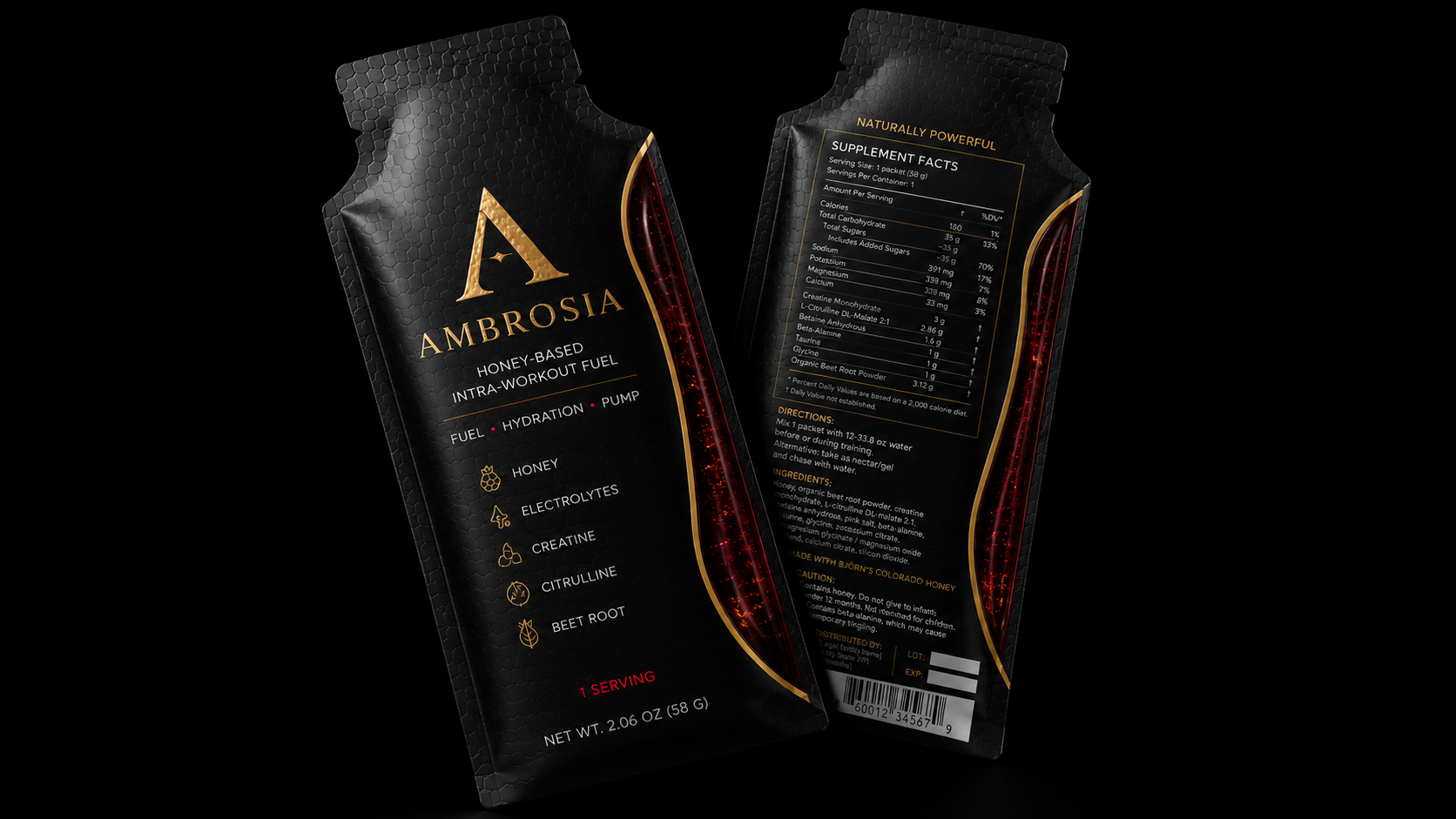 Ambrosia Fuel — front and back